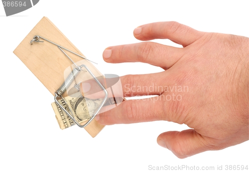 Image of Hand and Mousetrap