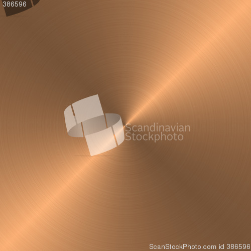 Image of circular brushed copper