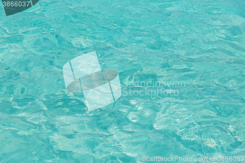 Image of sea or ocean blue transparent water