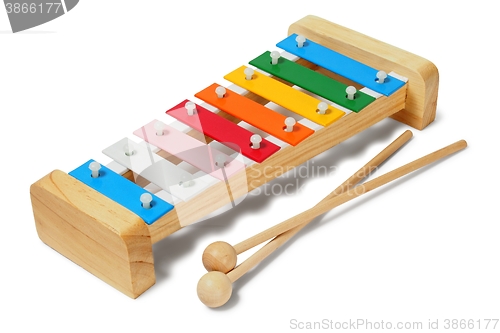 Image of Xylophone on white