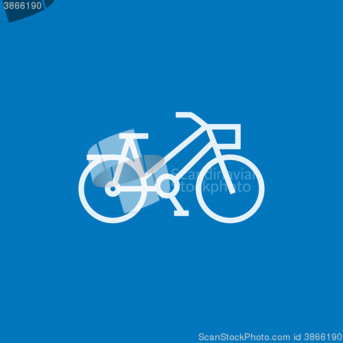 Image of Bicycle line icon.