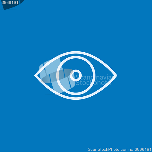 Image of Eye line icon.