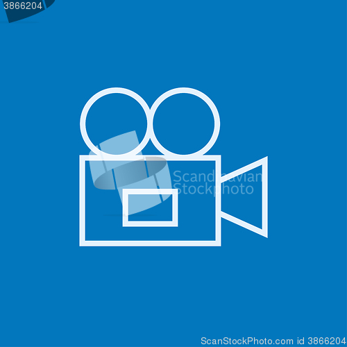 Image of Video camera line icon.