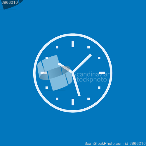 Image of Wall clock line icon.