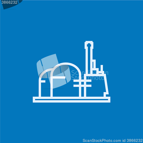 Image of Factory line icon.