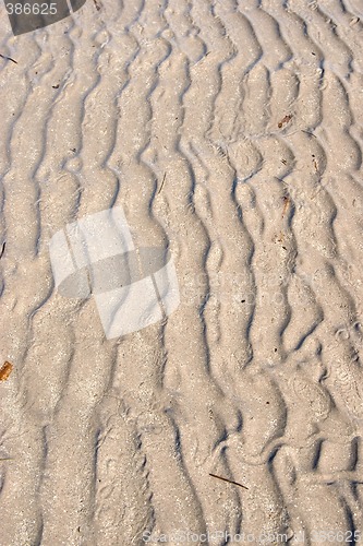 Image of ripples in the beach sand