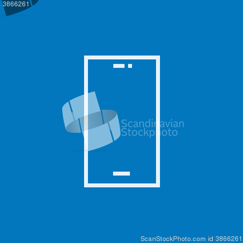 Image of Mobile phone line icon.