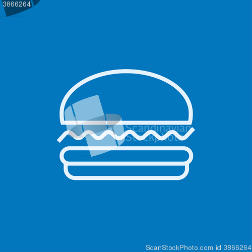 Image of Hamburger line icon.