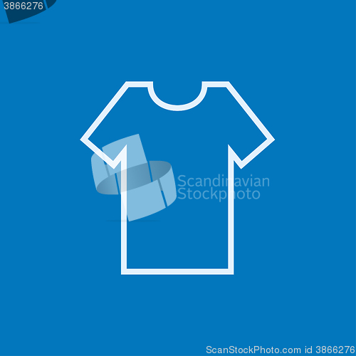 Image of T-shirt line icon.