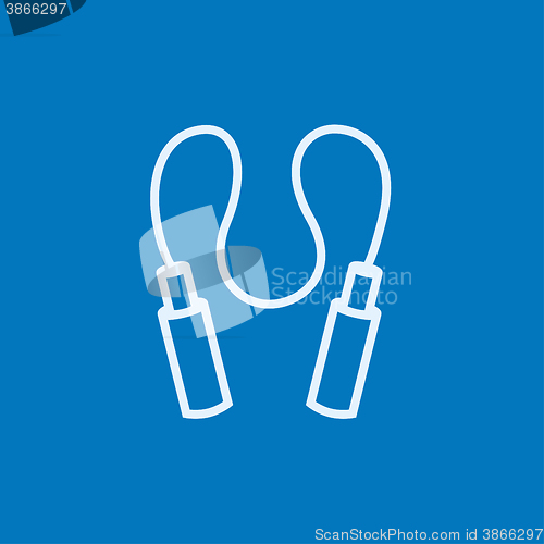 Image of Jumping rope line icon.