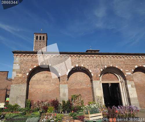 Image of Sant Ambrogio church in Milan