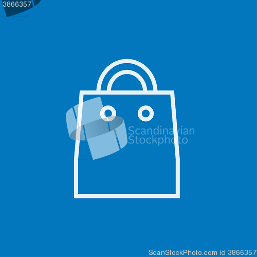 Image of Shopping bag line icon.