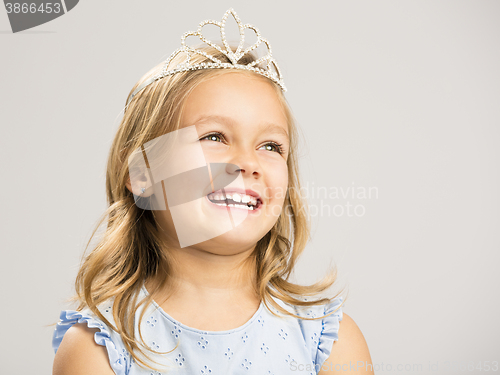 Image of Cute little princess laughing