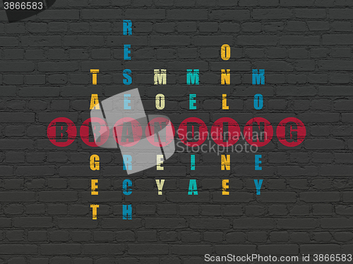 Image of Advertising concept: Branding in Crossword Puzzle