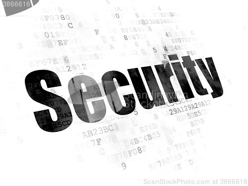 Image of Safety concept: Security on Digital background