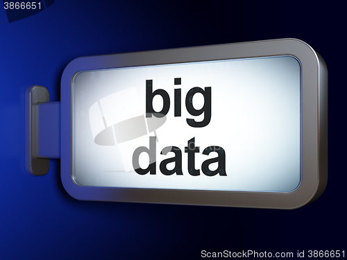Image of Information concept: Big Data on billboard background
