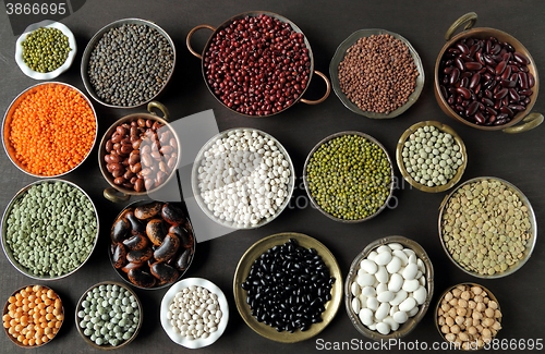 Image of Beans lentils and peas.
