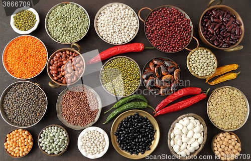 Image of Beans lentils and peas.