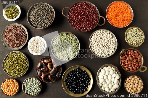 Image of Beans lentils and peas.