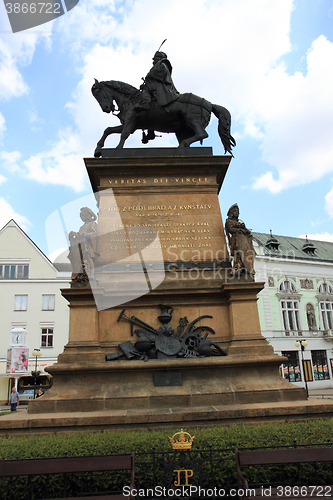 Image of statue of George of Podiebrad