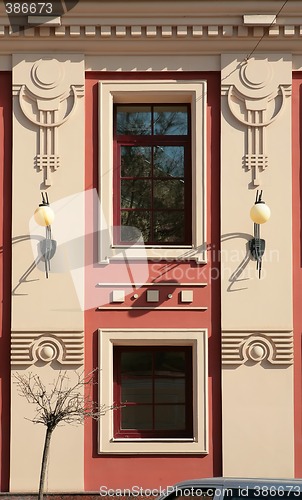 Image of vintage building in modernist style