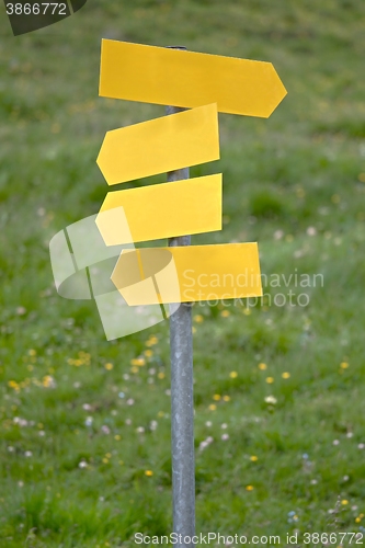 Image of Blank Direction Signs