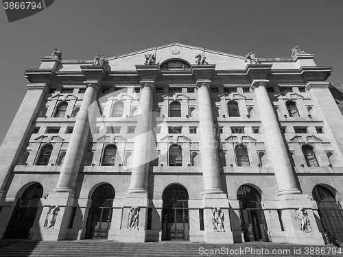 Image of Milan stock exchange in Milan