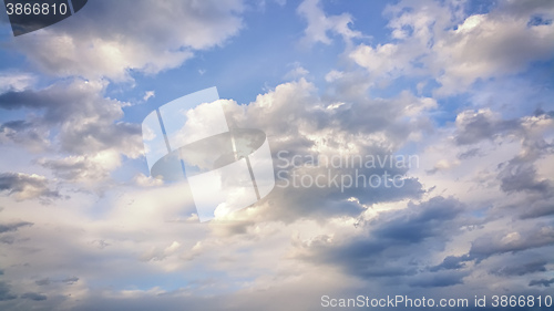 Image of beautiful cloudy sky background
