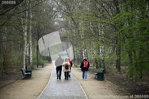 Image of Walking in the rain