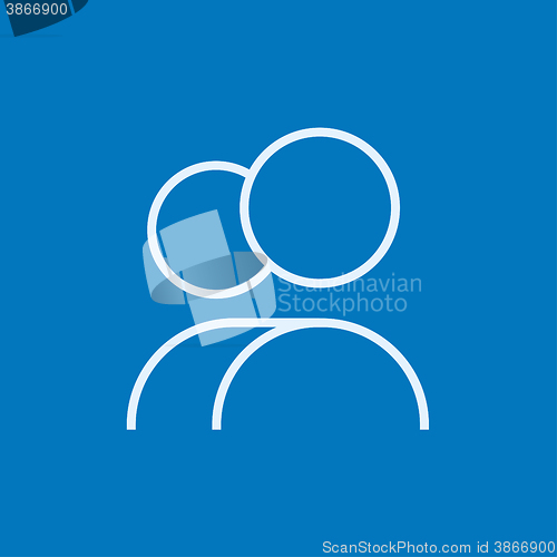 Image of People line icon.