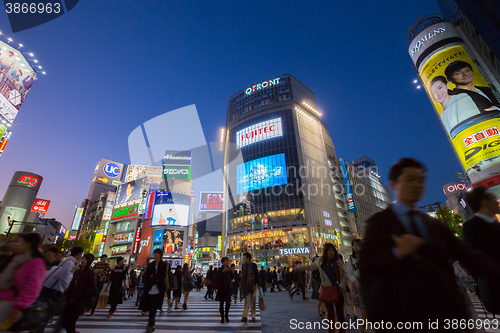 Image of Pedestrians at Shibuya Crossing, Tokio, Japan