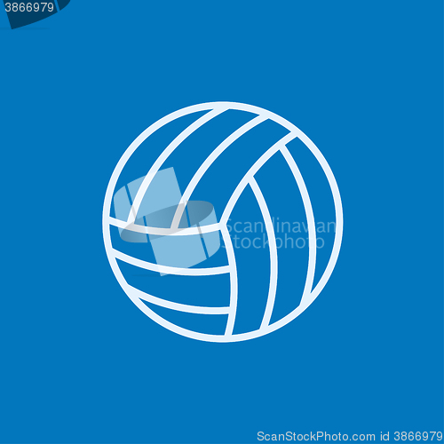 Image of Volleyball ball line icon.