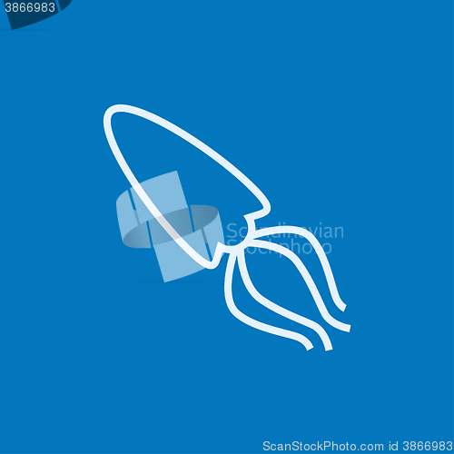 Image of Squid line icon.