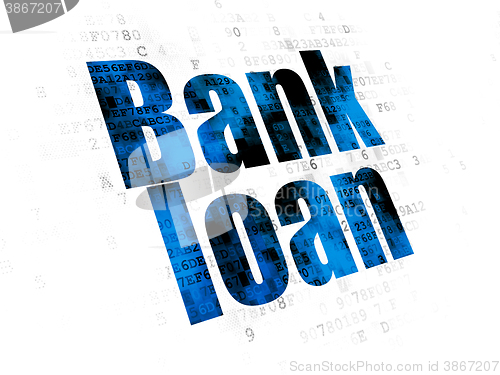 Image of Banking concept: Bank Loan on Digital background