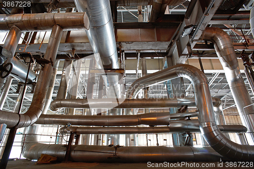 Image of toned interior industrial background.