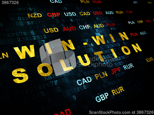 Image of Business concept: Win-win Solution on Digital background