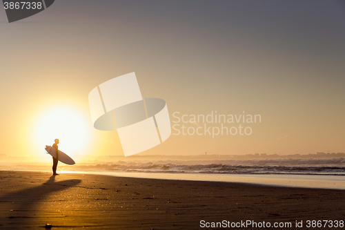 Image of Surfers on the beach