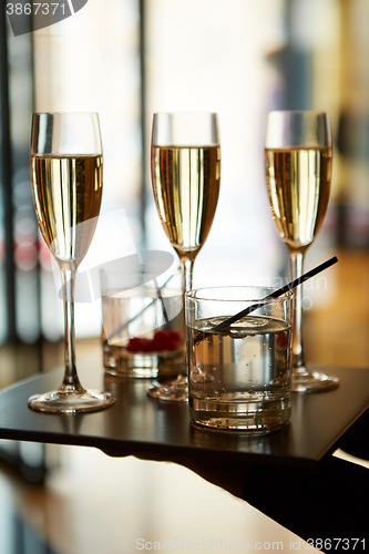 Image of Three glasses of champagne 