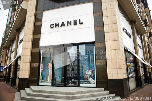 Image of Kiev, Ukraine - April 12, 2016: Chanel retail store exterior. 