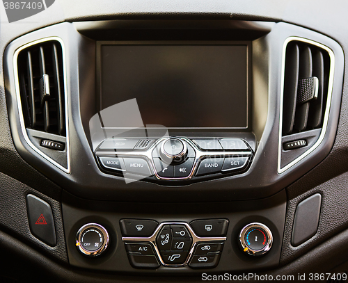 Image of Modern car dashboard. 