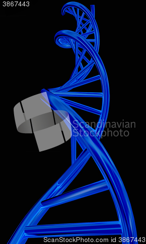 Image of DNA structure model