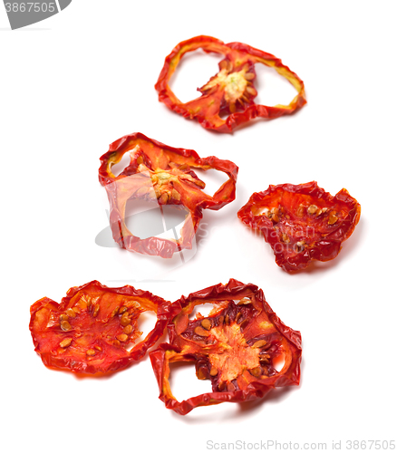 Image of Dried slices of ripe tomato