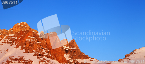 Image of Sunrise in mountains