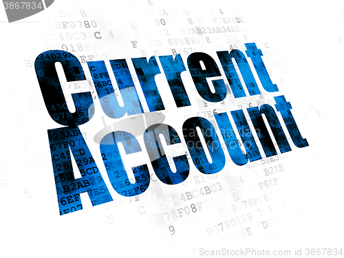 Image of Banking concept: Current Account on Digital background