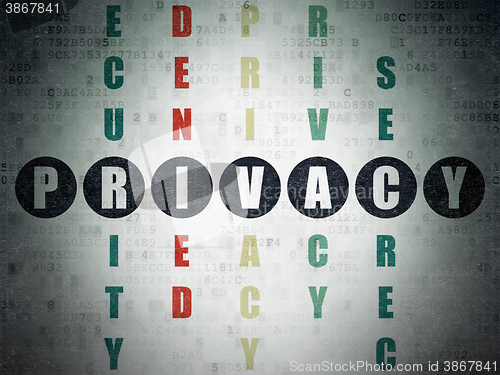 Image of Privacy concept: Privacy in Crossword Puzzle