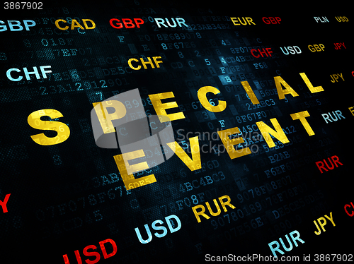 Image of Business concept: Special Event on Digital background