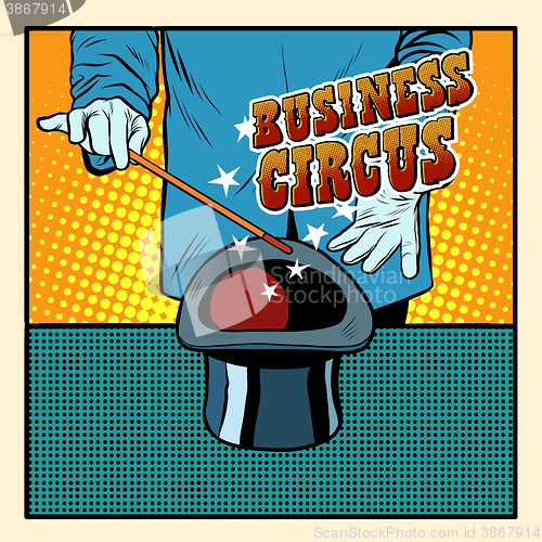 Image of Business magic hat circus illusionist