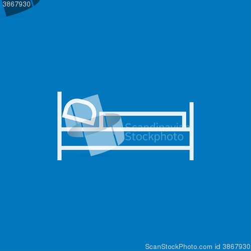 Image of Bed line icon.