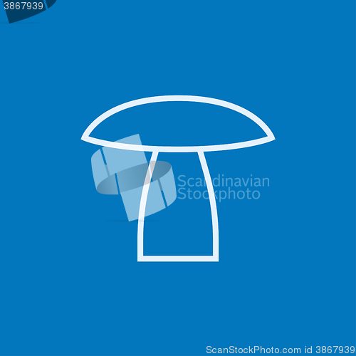 Image of Mushroom line icon.