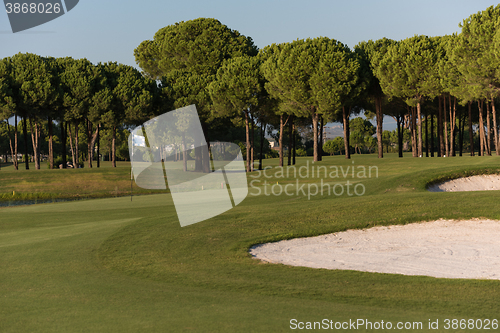 Image of golf course on sunny day